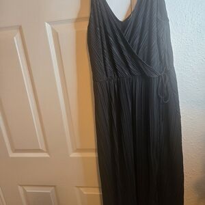 H&M Black Textured Dress
